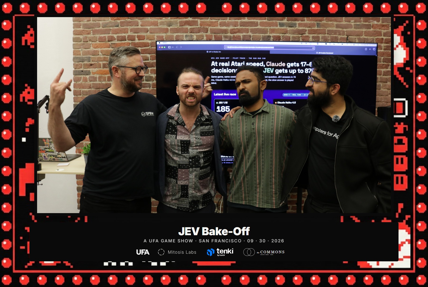 The JEV Bake-Off: a UFA game show