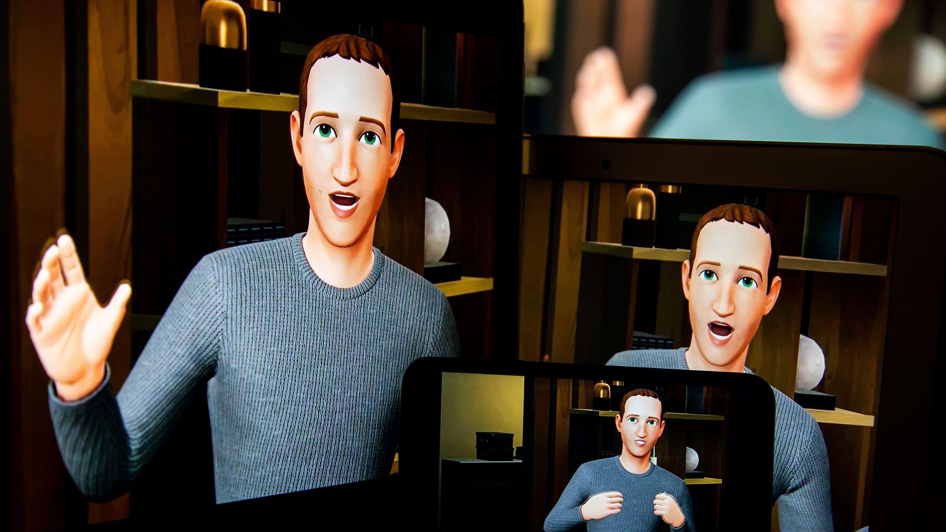 Mark Zuckerberg AI clone illustration