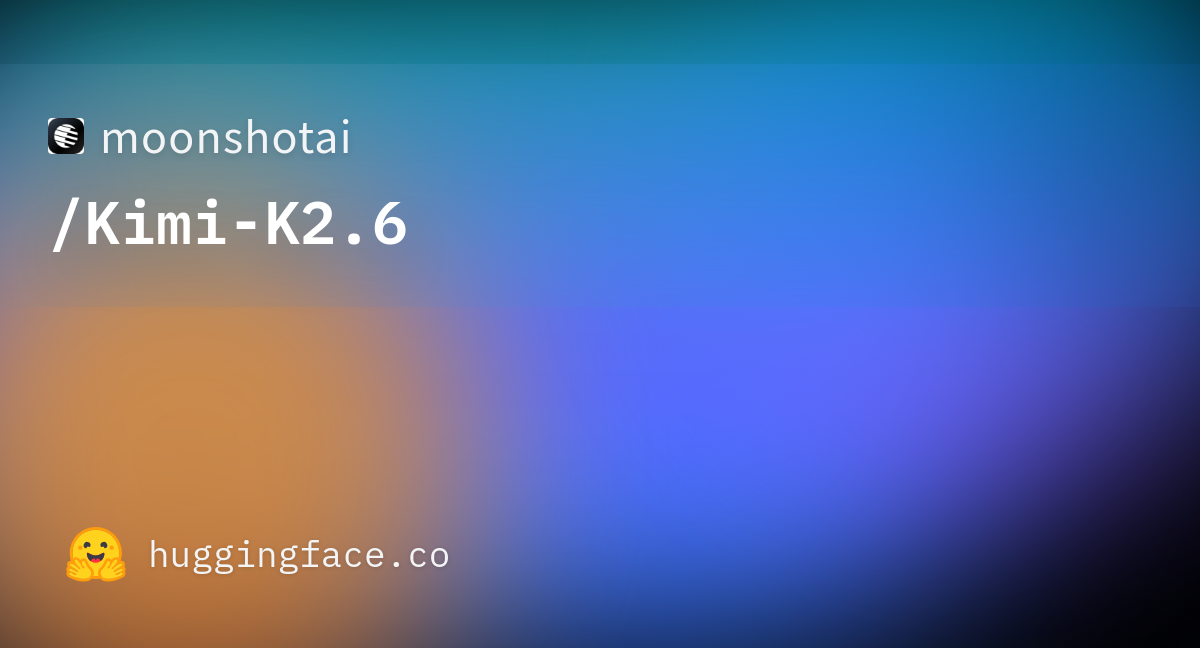Moonshot AI Kimi K2.6 release graphic