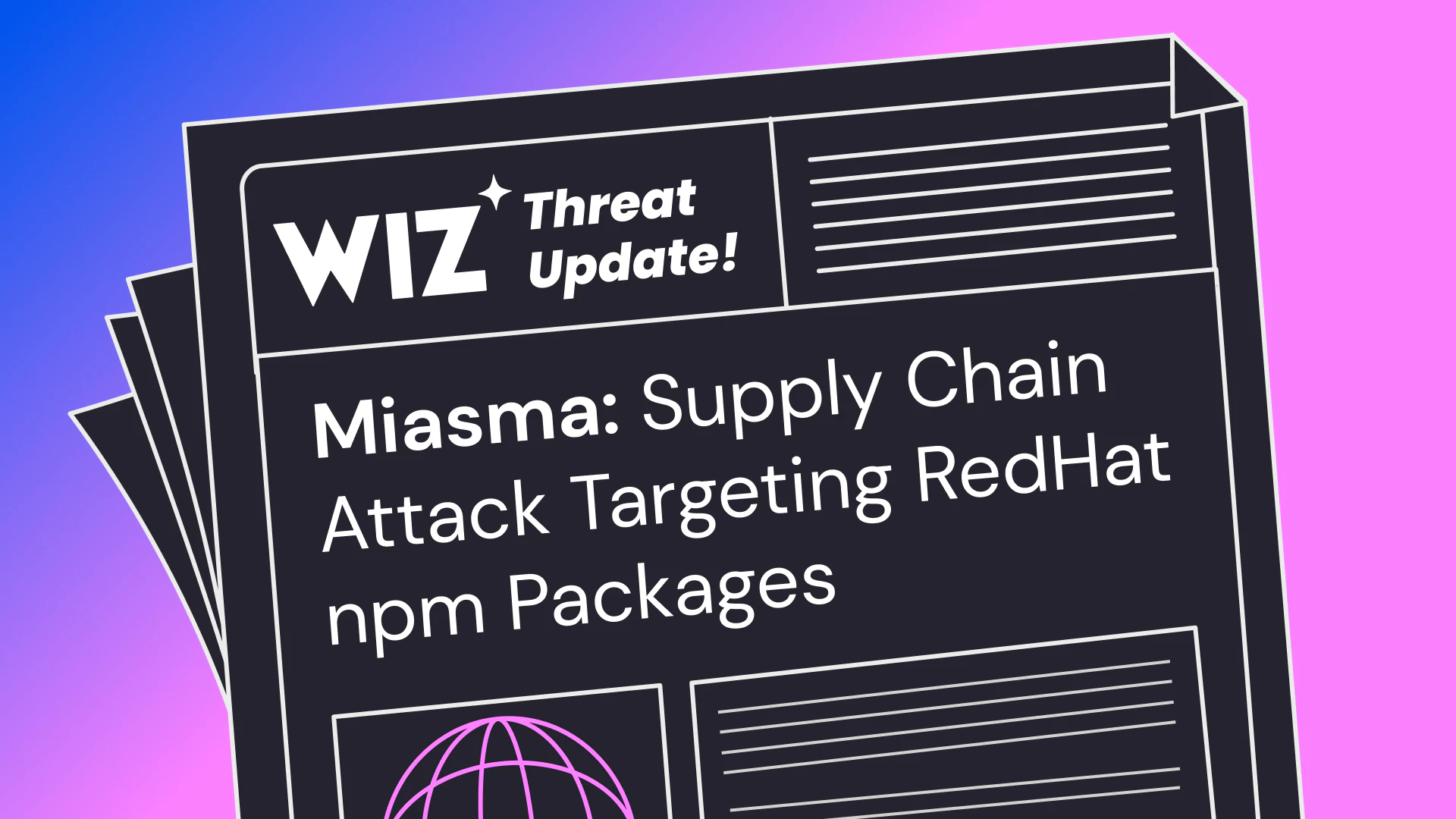 Miasma npm supply-chain campaign research hero graphic