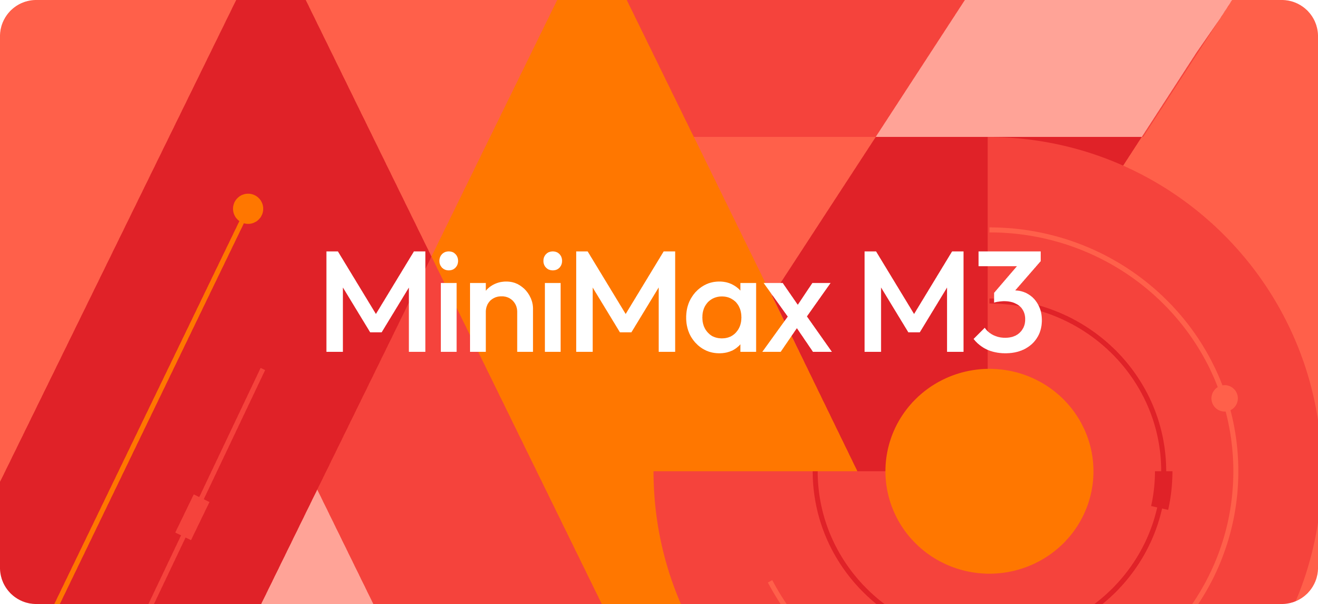 MiniMax M3 launch hero graphic