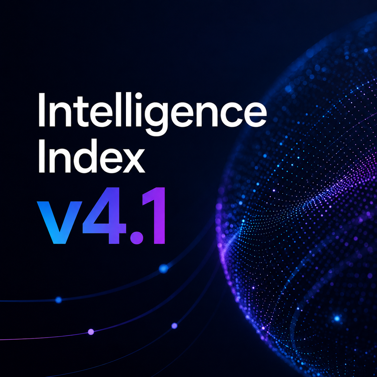 Artificial Analysis Intelligence Index v4.1 component weights and leaderboard